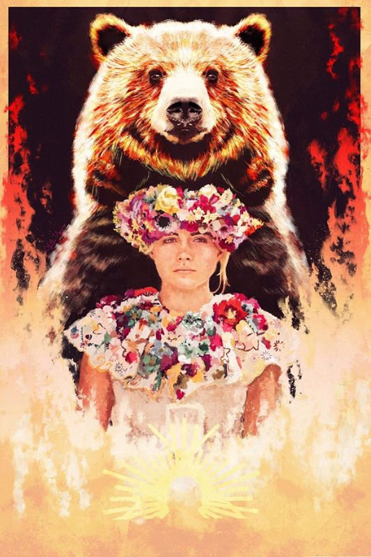 Midsommar (2019) Movie Poster 24x36 Folk Horror, Ari Aster, Bright Aesthetic