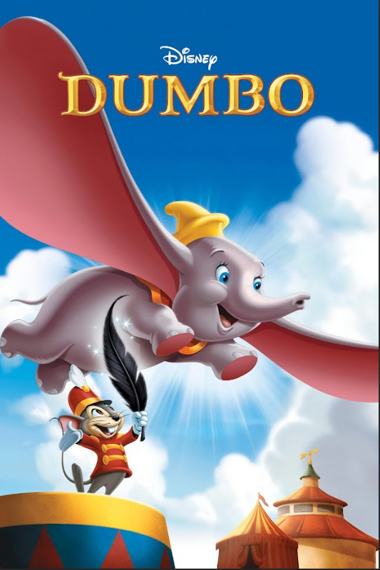 Dumbo (1941) Movie Poster 24x36 Disney Animation Classic, Heartwarming Family