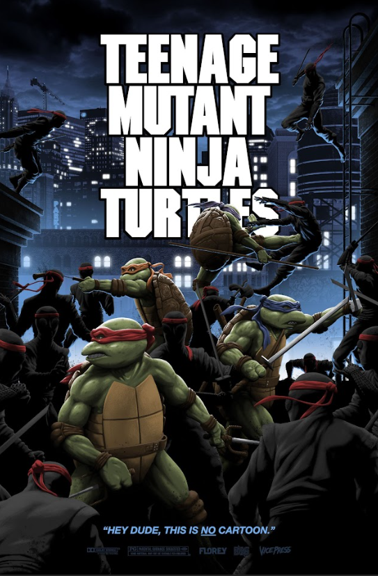 Teenage Mutant Ninja Turtles 24x36 Movie Poster Classic Action Adventure Ninja - PosterFire.com