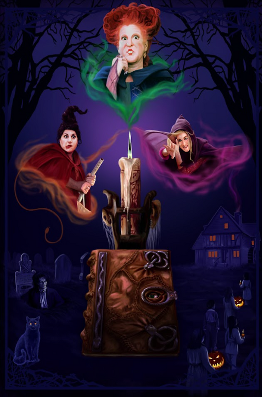 Hocus Pocus (1993) Poster 24x36 – Spooky Halloween Classic, Sanderson Sisters - PosterFire.com