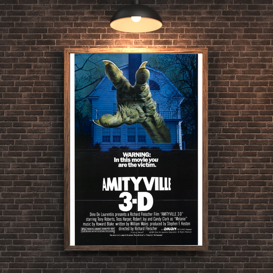 Amityville 3D Movie Poster - Vintage Horror Cult Classic Collectible Art Print