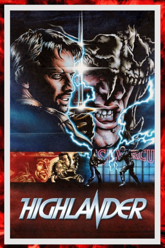 Highlander 1986 Movie Poster 24x36 Fantasy Action Adventure Cult Classic