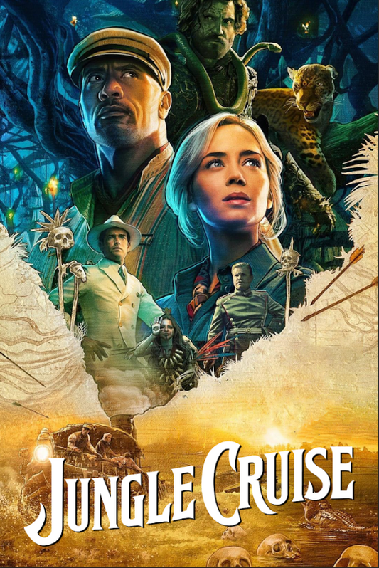 Jungle Cruise 2021 Movie Poster 24x36 - Thrilling Adventure with Dwayne Johnson - PosterFire.com