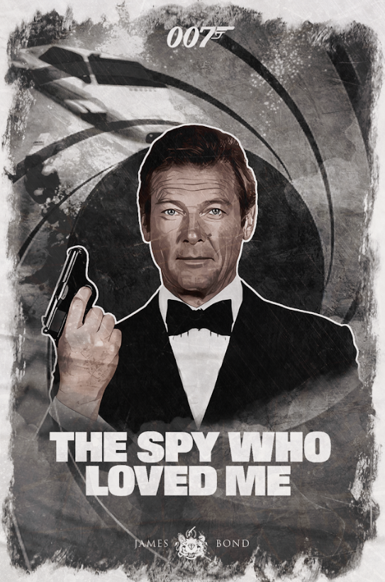 The Spy Who Loved Me 1977 Movie Poster 24x36 - James Bond Roger Moore Espionage