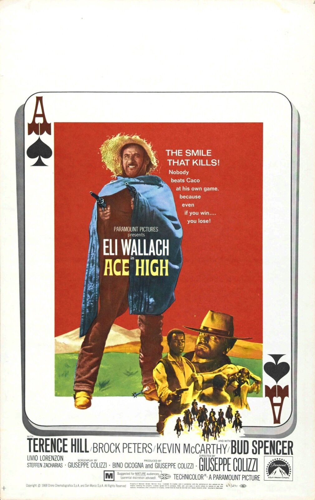 Ace High 04 Movie Poster - Vintage Western Comedy Collectible Art Print