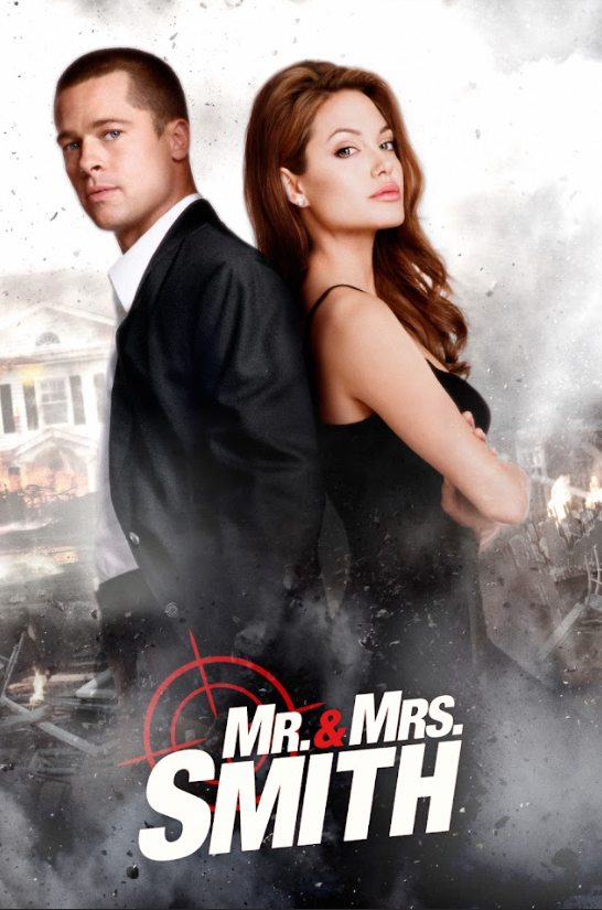 Mr. & Mrs. Smith 2005 Poster 24x36 Brad Pitt Angelina Jolie Action Comedy - PosterFire.com