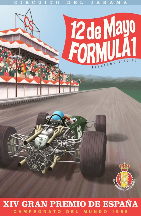 12 de Mayo Formula 1 Car Racing Poster - Iconic Grand Prix Event, Historic Motor - PosterFire.com