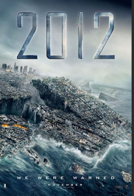 2012 (2009) 24x36 Movie Poster - John Cusack, Apocalyptic Disaster Film Poster - PosterFire.com