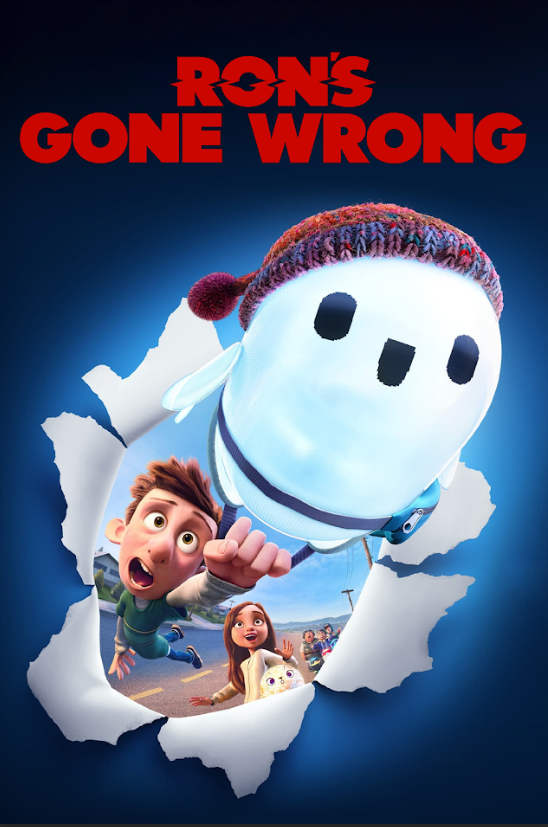 Ron's Gone Wrong 2021 Poster 24x36 - Animated Family Comedy Robot Adventure