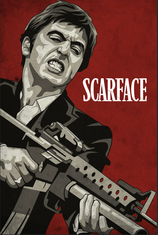 Scarface 1983 Movie Poster 24x36 - Al Pacino - Legendary Crime Drama - Iconic - PosterFire.com