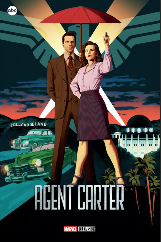 Marvel's Agent Carter 2015 TV Poster 24x36 - Action, Superhero Drama, Hayley Atw - PosterFire.com