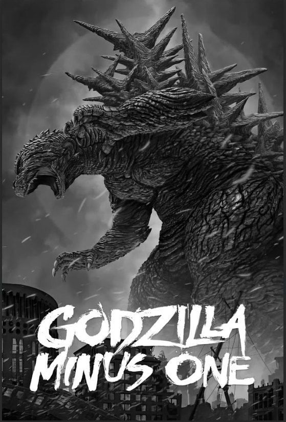 Godzilla Minus One 2023 Poster 24x36 - Kaiju Sci-Fi Monster Movie Japanese - PosterFire.com