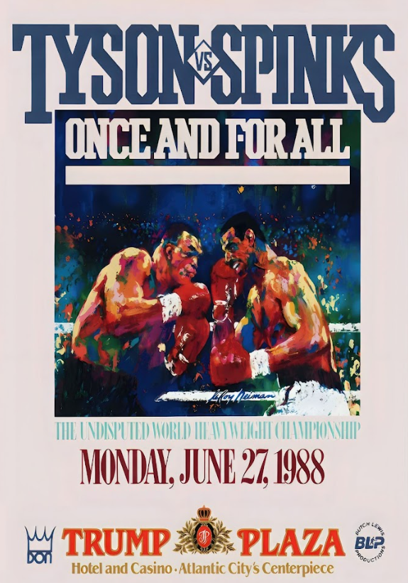 Tyson vs Spinks Trump Plaza Poster 24x36 - 1988 Heavyweight Championship - PosterFire.com