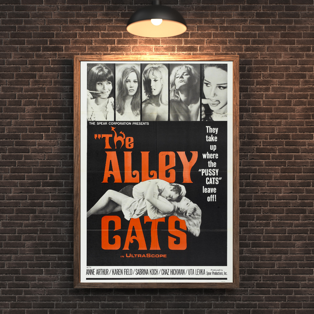 Alley Cats Movie Poster - Vintage Action Comedy Collectible Art Print