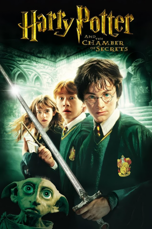 Harry Potter and the Chamber of Secrets 2002 Movie Poster 24x36 Fantasy Adventur - PosterFire.com