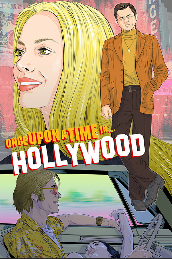 2019 Once Upon a Time... in Hollywood Movie Poster 24x36 Quentin Tarantino Film