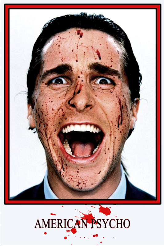 American Psycho (2000) Movie Poster 24x36 | Patrick Bateman | Iconic Horror Art