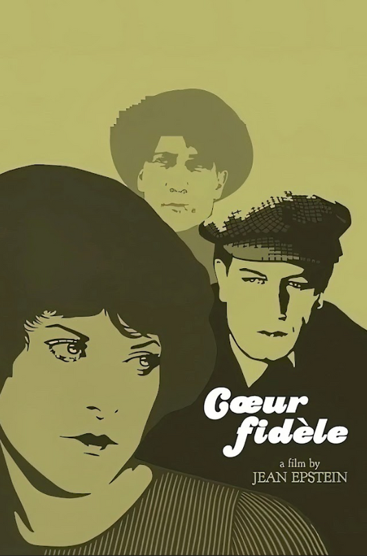 Cœur fidèle 1923 Poster 24x36 - French Silent Film Classic Jean Epstein Romance