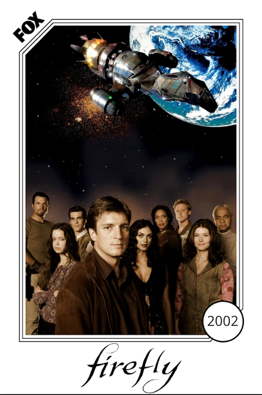 Firefly 2002 Poster 24x36 - Joss Whedon Sci-Fi Space Western TV Show Cult - PosterFire.com