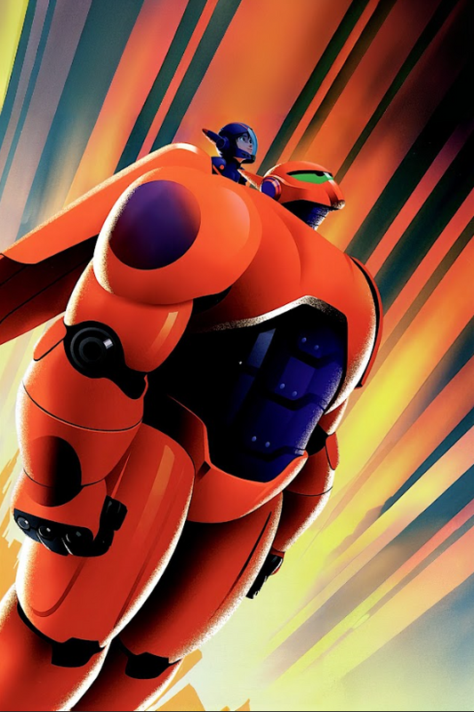 2014 Big Hero 6 Poster 24x36 | Baymax Hiro Hamada | Disney Marvel Collectible - PosterFire.com