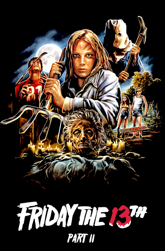 Friday the 13th Part 2 1981 Movie Poster 24x36 | Horror Sequel | Jason Voorhees