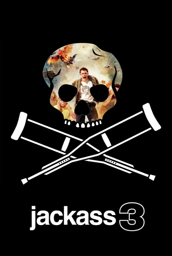 Jackass 3D 2010 Poster 24x36 - Johnny Knoxville Outrageous Stunts Hilarious 3D