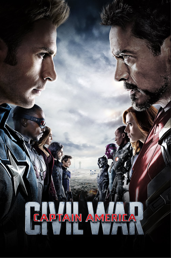 Captain America: Civil War (2016) Movie Poster 24x36 Marvel Action, Iron Man - PosterFire.com