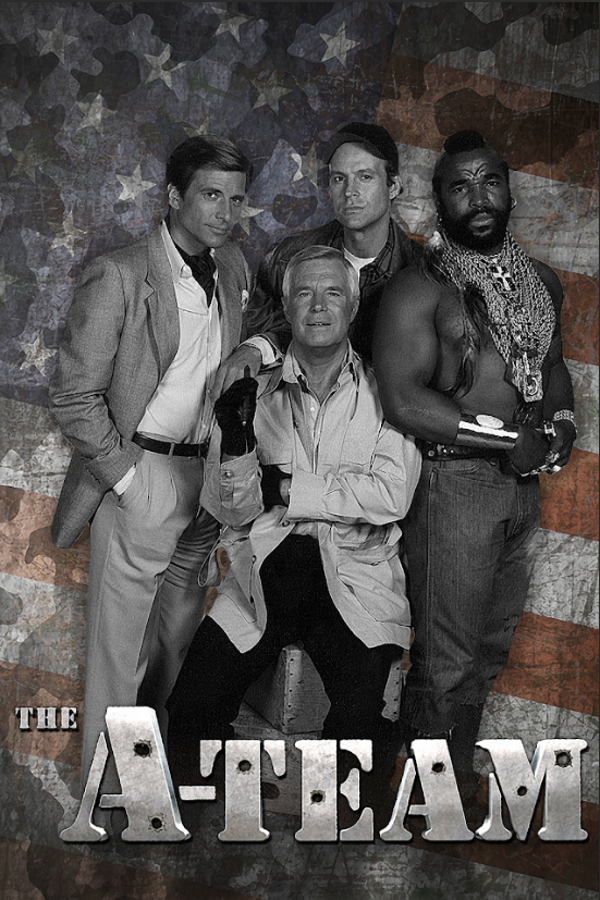 The A-Team 1983 Poster 24x36 - Classic Action TV Series Adventure Iconic Team - PosterFire.com