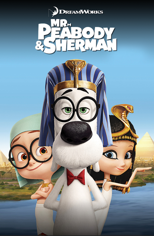 Mr. Peabody & Sherman 2014 Movie Poster 24x36 - Animated Adventure, Time Travel