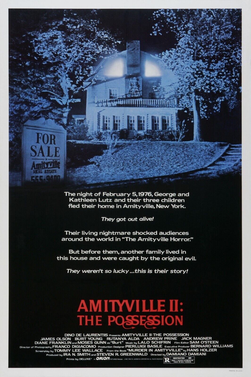 Amityville II: The Possession Movie Poster - Vintage Horror Cult