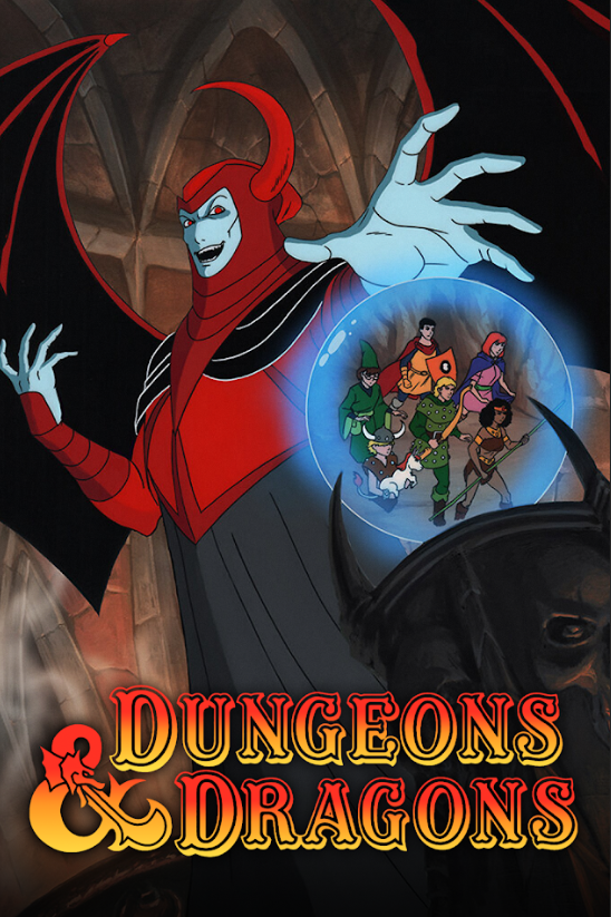 Dungeons & Dragons (1983) Movie Poster 24x36 Animated Series, Fantasy Adventure