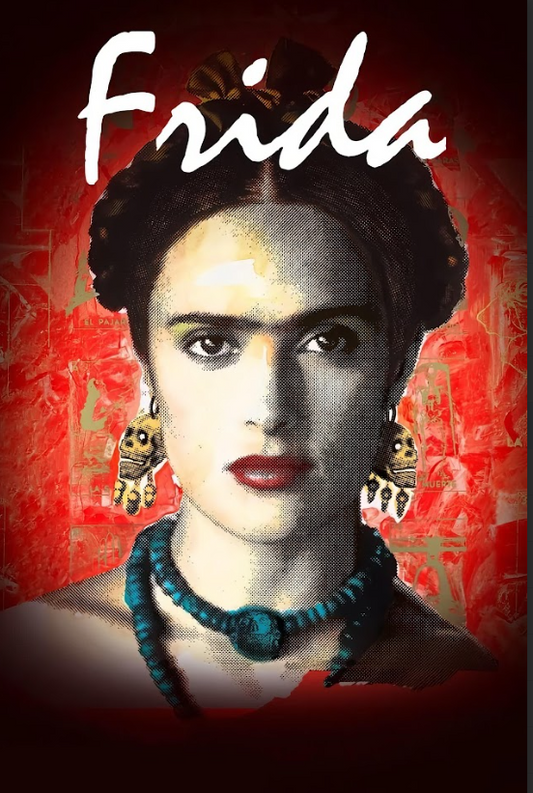 Frida (2002) 24x36 Movie Poster, Salma Hayek, Biographical Drama, Rare Vintage - PosterFire.com