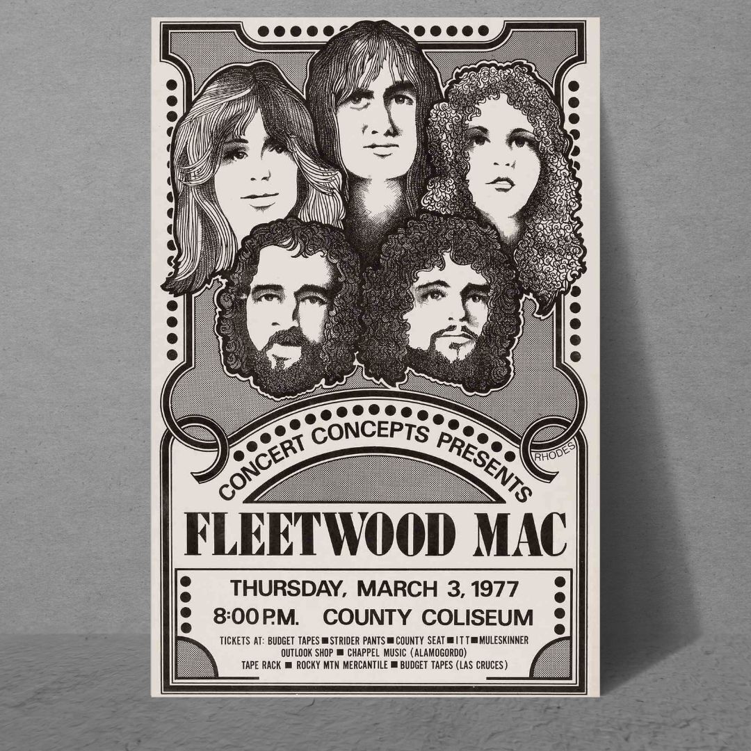 Fleetwood Mac gardens 24x36 poster rock stevie nicks roll music art pop england