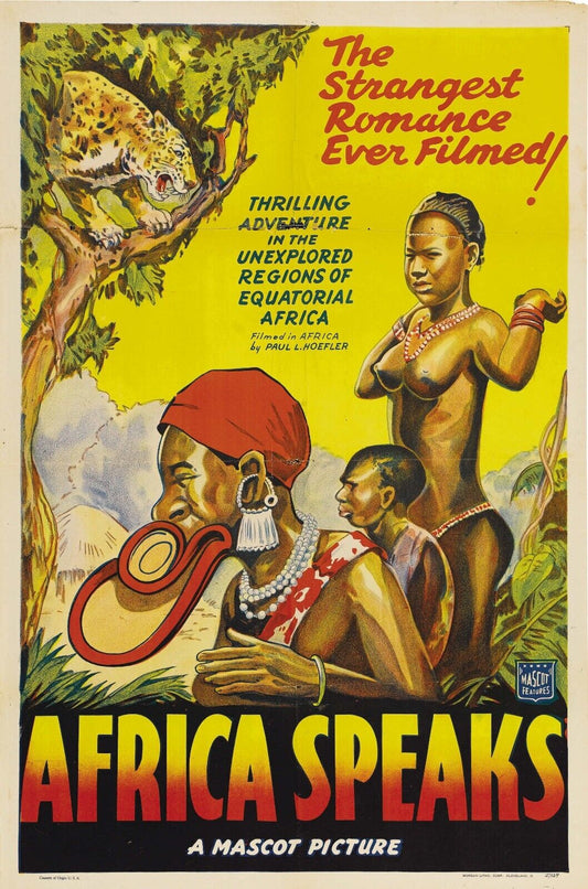 Africa Speaks Movie Poster - Vintage Documentary Collectible Art Print - PosterFire.com