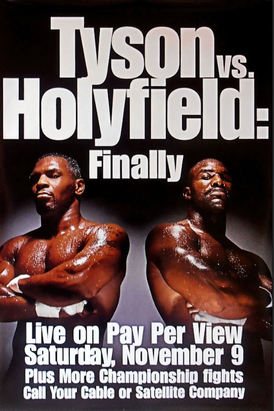 Tyson vs Holyfield Poster 24x36 - Epic Boxing Rivalry, Heavyweight Championship - PosterFire.com