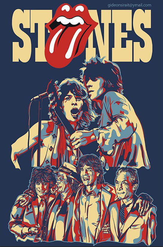 Rolling Stones Poster 24x36 - Iconic Rock Band, Classic Album Art, Legendary - PosterFire.com