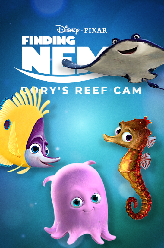 Dory's Reef Cam 2020 Poster 24x36 - Relaxing Underwater Adventure Disney Pixar - PosterFire.com