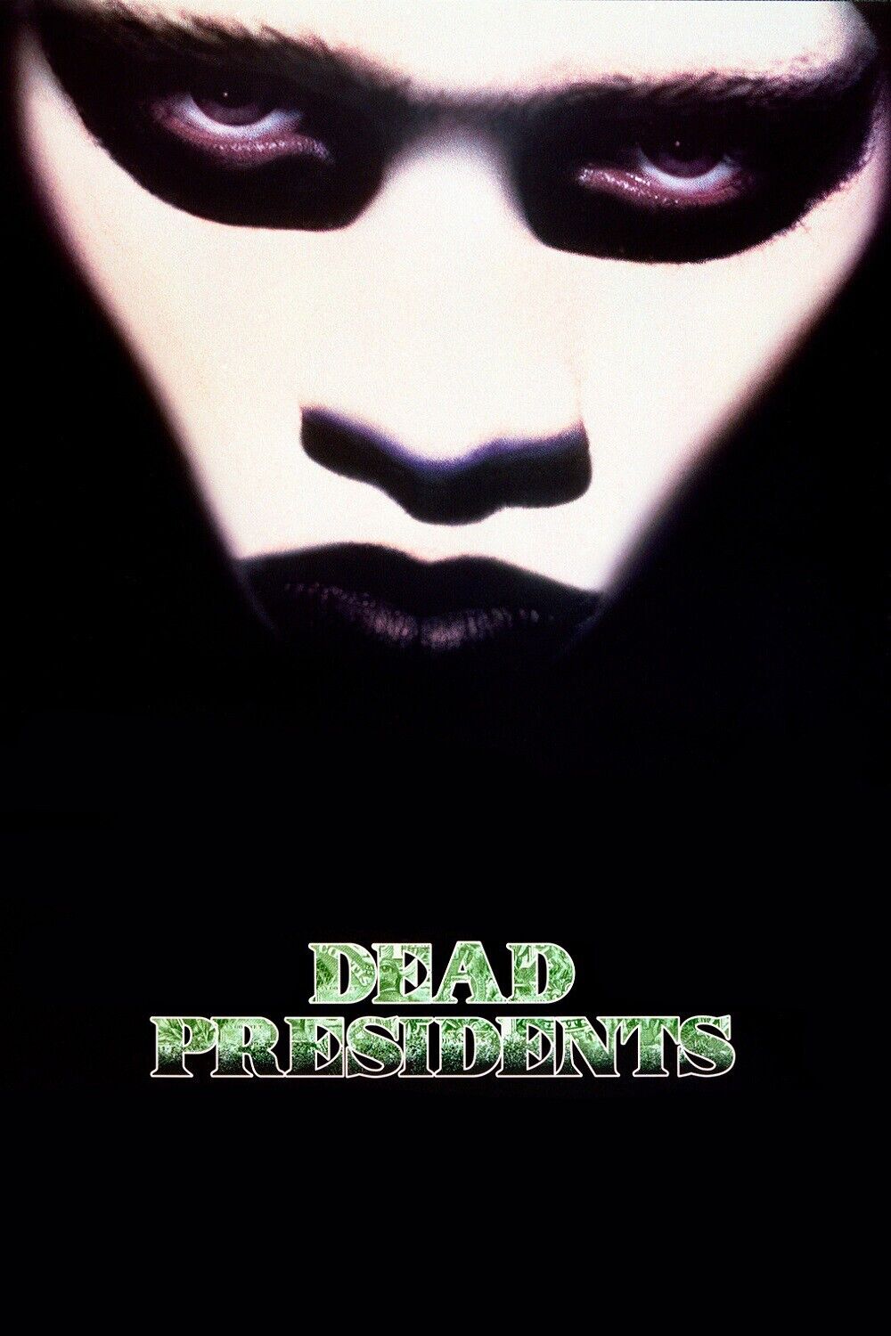 Dead Presidents 1995 Poster mask - Crime Drama Action Classic Vintage Art face