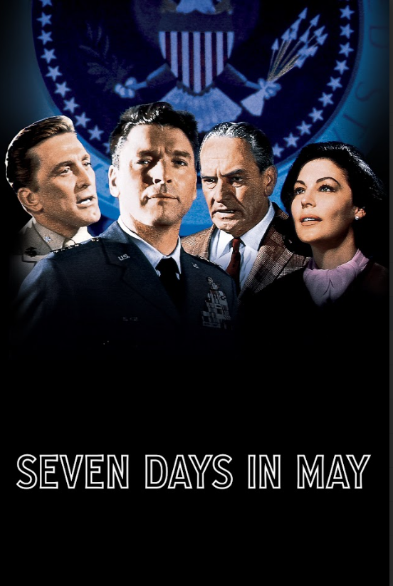 Seven Days in May 1964 Movie Poster 24x36 - Political Thriller - Kirk Douglas