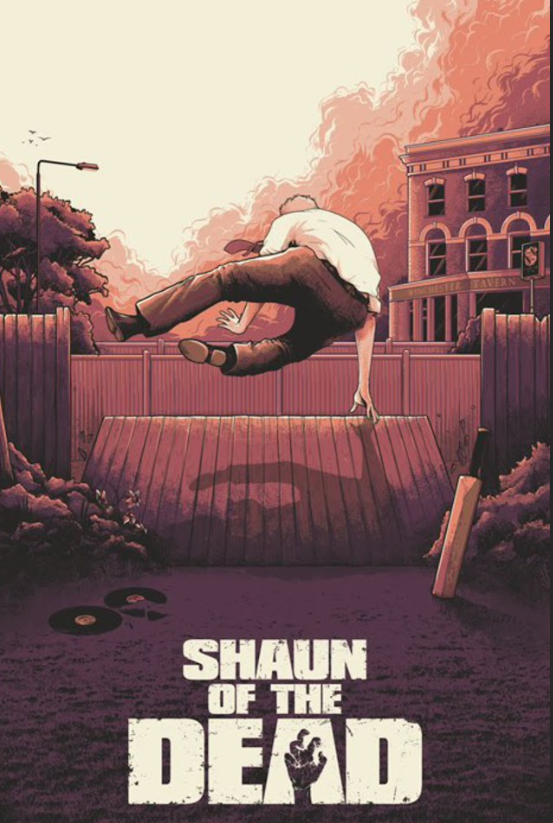 Shaun of the Dead 2004 Movie Poster 24x36 Simon Pegg Zombie Comedy Horror Classi - PosterFire.com