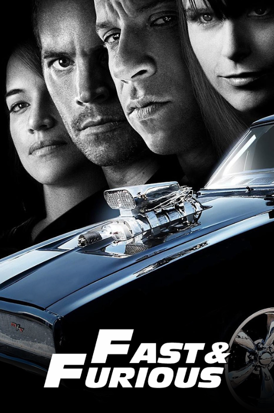 Fast & Furious 2009 Poster 24x36 - Action Car Chase, Vin Diesel High-Speed - PosterFire.com