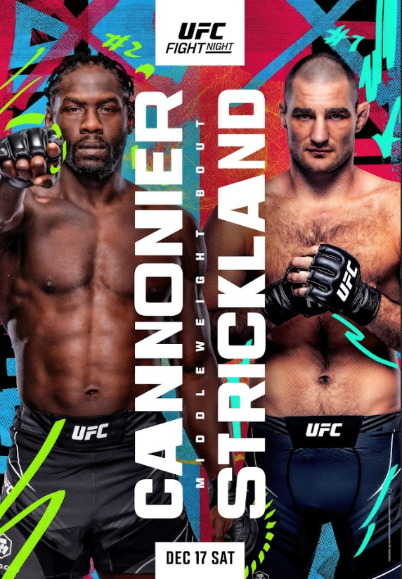 Middleweight Clash: Cannonier vs Strickland – UFC Showdown for the Title Shot - PosterFire.com