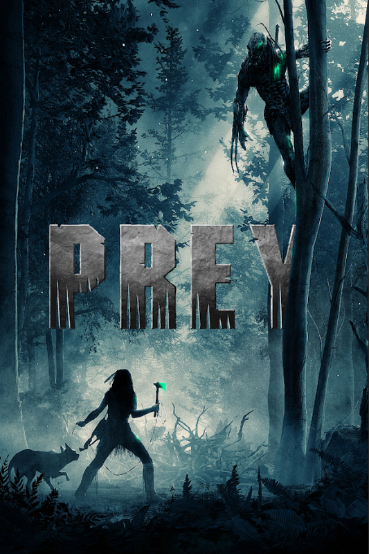 Prey 2022 Movie Poster 24x36 - Intense Predator Prequel with Native American War