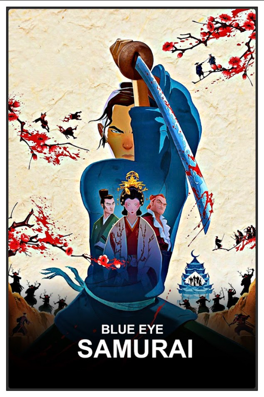 Blue Eye Samurai (2023) Poster 24x36 – Thrilling Anime Series, Epic Action - PosterFire.com