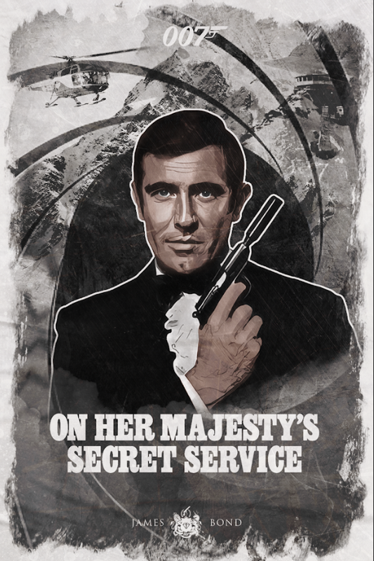 On Her Majesty's Secret Service 1969 Poster 24x36 - James Bond Spy Action Film - PosterFire.com