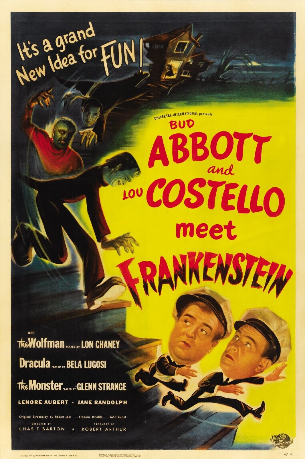 Abbott and Costello Meet Frankenstein Movie Poster