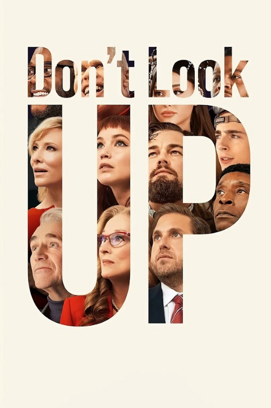 Don't Look Up 2021 Poster 24x36 - Dark Comedy, Apocalyptic Satire, Star-Studded