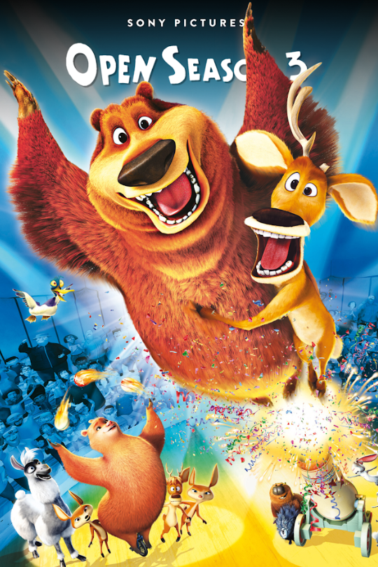 Open Season 3 2010 Movie Poster 24x36 - Animated Comedy, Family Fun, Wild Advent - PosterFire.com