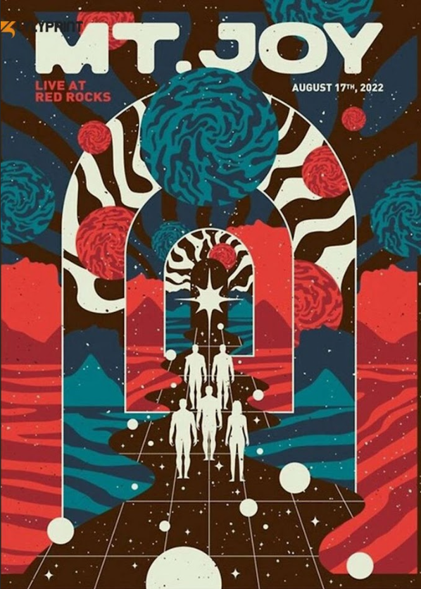 Mt. Joy Jazz Poster 24x36 - Modern Vibes, Dynamic Design, Unique Art - PosterFire.com