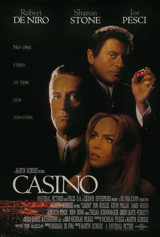 Casino (1995) Movie Poster 24x36 Vintage Crime Drama, Martin Scorsese, Rare - PosterFire.com